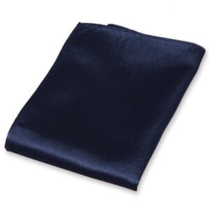 Pochette satin bleu foncé – Image 1