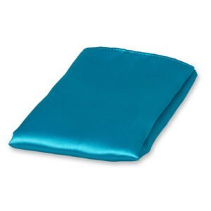 Pochette aqua de satin polyester – Image 1