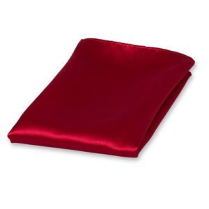 Pochette rouge foncé de satin polyester – Image 1