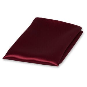 Pochette bordeaux de satin polyester – Image 1