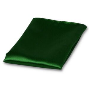 Pochette vert bouteille de satin polyester – Image 1